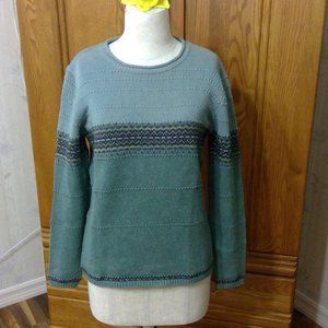 Aqua pullover sweater